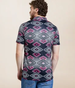 Departwest Piers Performance Polo Blue Black Sale