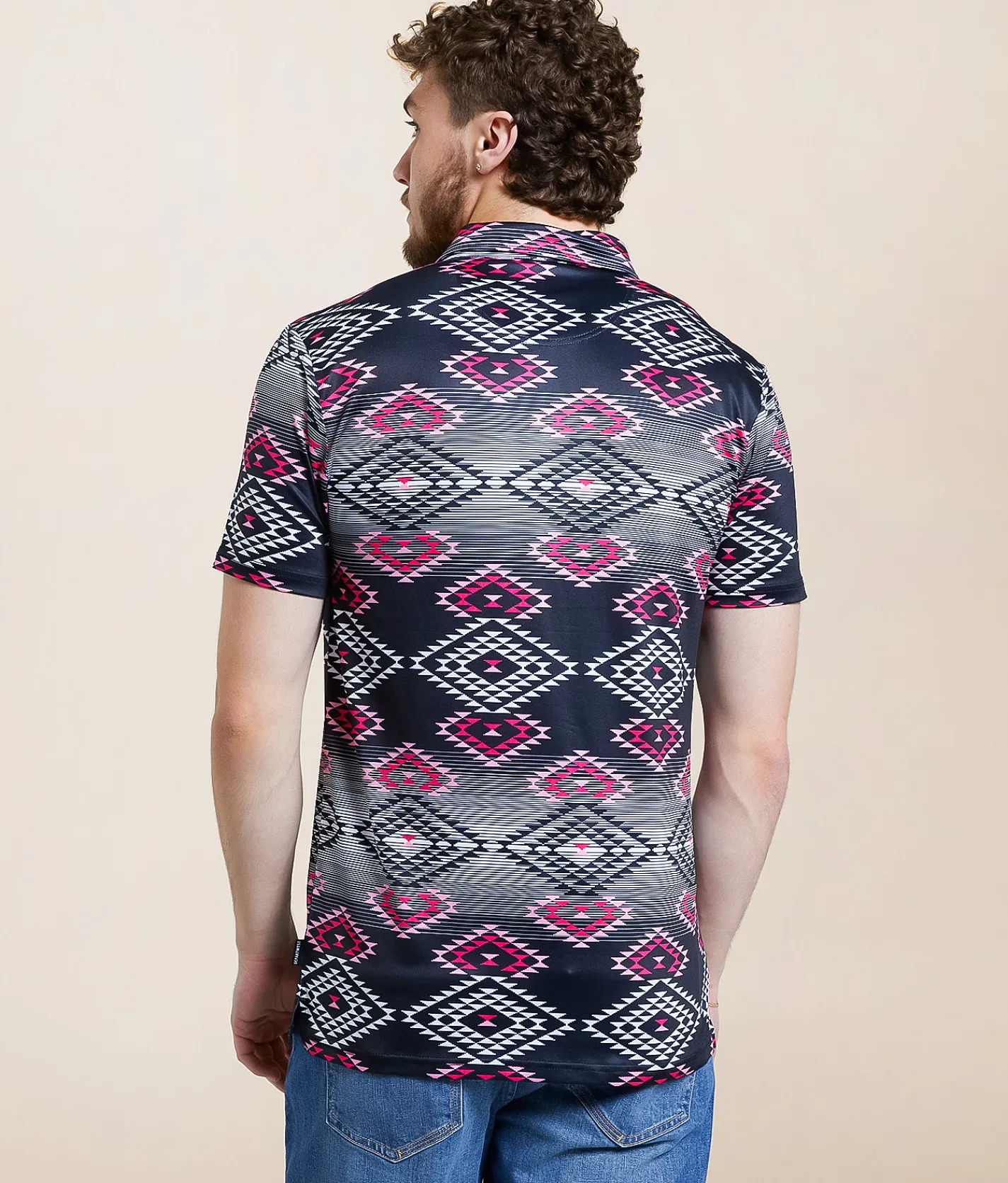 Departwest Piers Performance Polo Blue Black Sale
