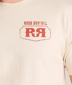 Tops|Graphic T-Shirts | Rock Revival Piers T-Shirt Cream