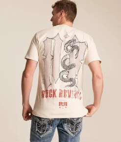 Tops|Graphic T-Shirts | Rock Revival Piers T-Shirt Cream