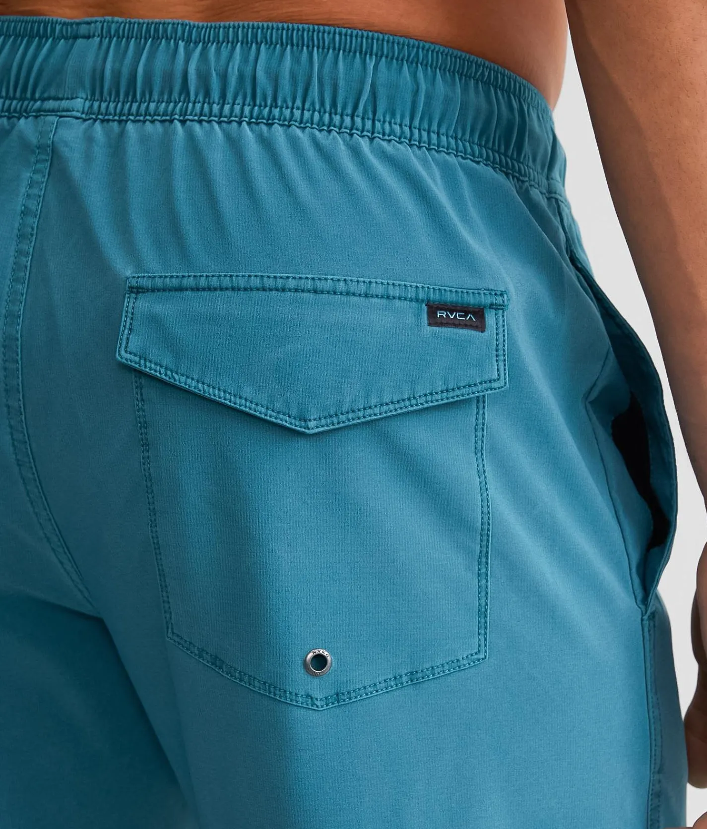 Bottoms|Swimwear | RVCA Pigment Stretch Swim Trunks Mallard Blue