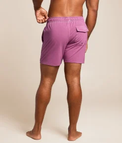 RVCA Pigment Stretch Swim Trunks Rose Shadow Best