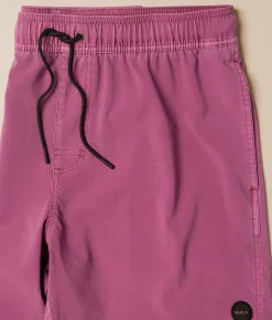 RVCA Pigment Stretch Swim Trunks Rose Shadow Best