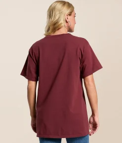 Tops | Cactus & Pearl Pink Floyd 1970 Band T-Shirt Oxblood Red