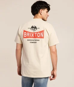 Tops|Graphic T-Shirts | Brixton Pinnacle T-Shirt Cream