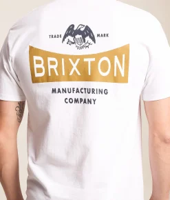 Tops|Graphic T-Shirts | Brixton Pinnacle T-Shirt White