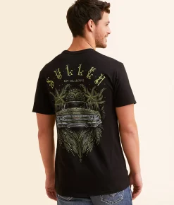 Sullen Pinned T-Shirt Black New