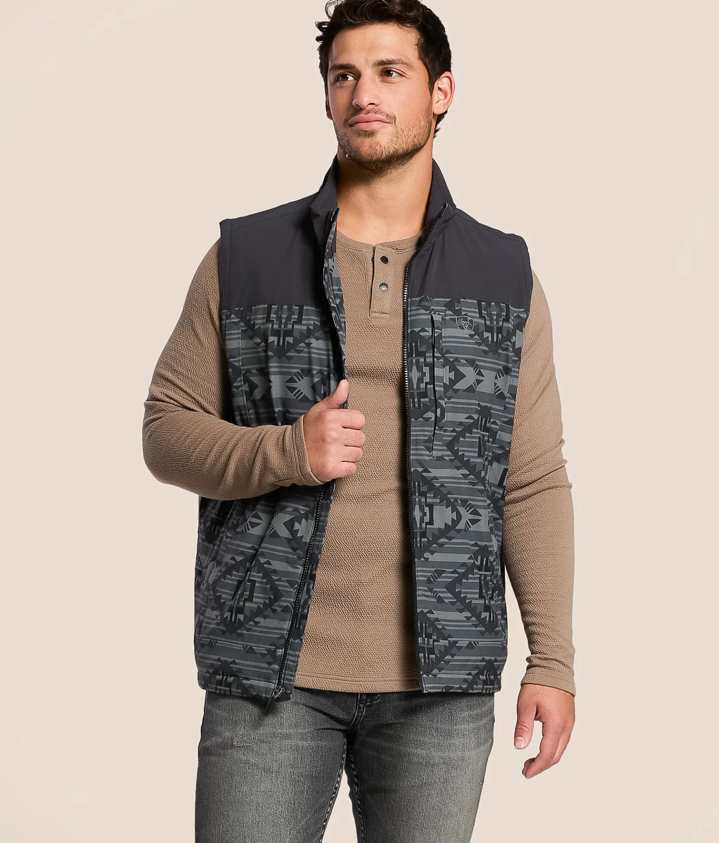 Tops|Coats & Jackets | Ariat Pioneer Performance Stretch Vest Charcoal