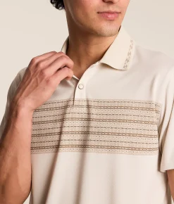 Tops | Gentry County Pique Polo Tan Brown