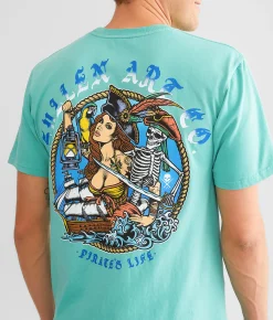 Sullen Pirate Pin Up T-Shirt Florida Keys New