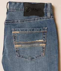 Rock & Roll Denim Pistol Straight Stretch Jean Medium Vintage 203 Clearance