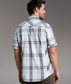 Tops | BKE Plaid Athletic Shirt White Green