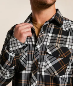 Reclaim Plaid Athletic Shirt Black White Tan New