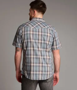 Tops | BKE Plaid Athletic Shirt Teal Tan