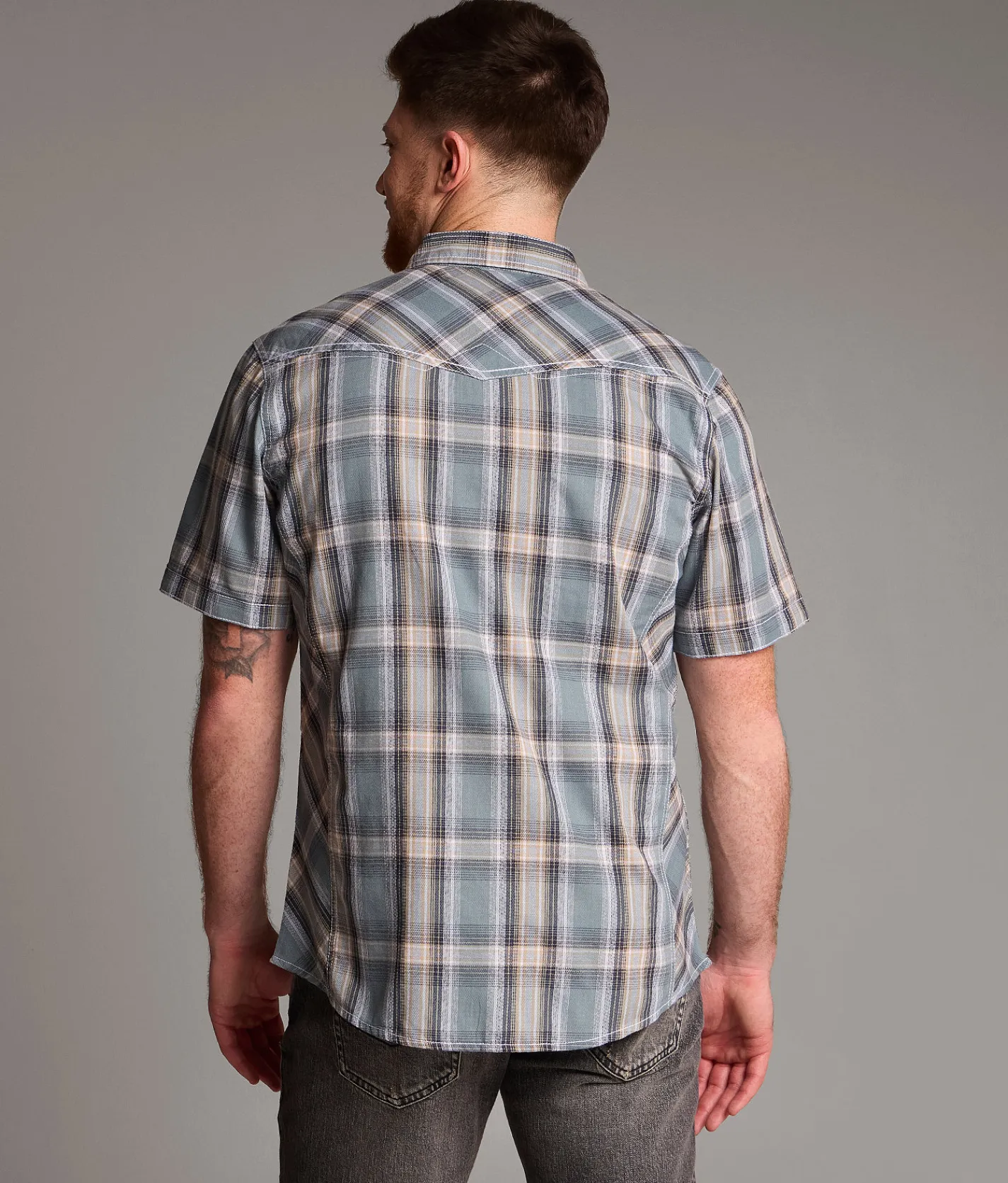 Tops | BKE Plaid Athletic Shirt Teal Tan