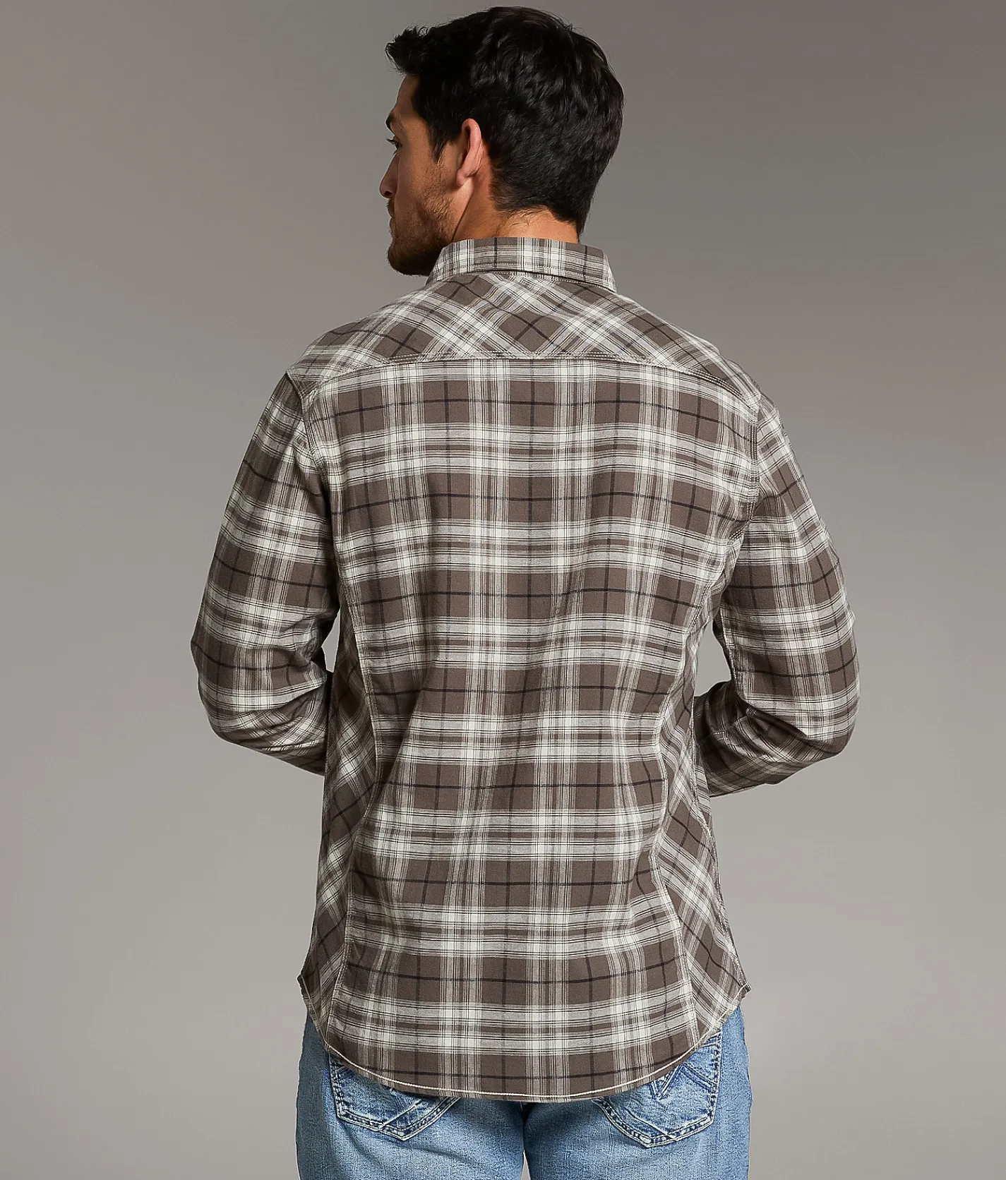 Tops | BKE Plaid Athletic Shirt Brown White