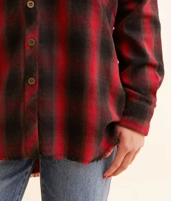Tops | Modish Rebel Plaid Flannel Boyfriend Shirt Multi