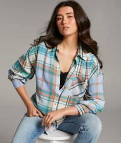 Tops | BKE Plaid Oversized Shirt Multi