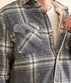 Outpost Makers Plaid Shacket Navy Online