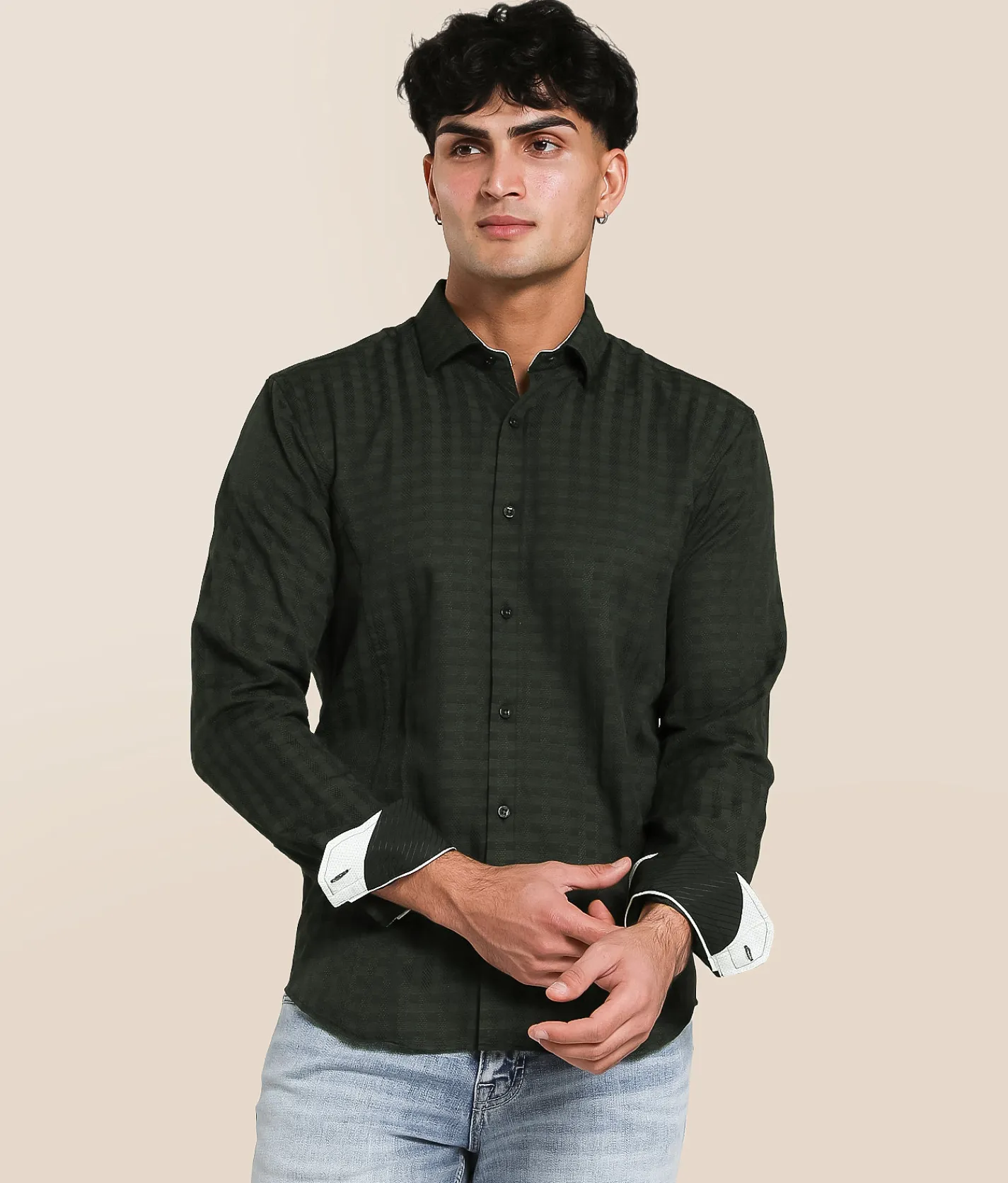 Tops | Eight X Plaid Shirt Green