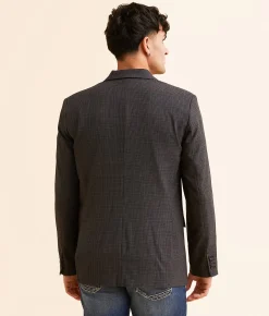 Rock & Roll Denim Plaid Sport Coat Black Hot
