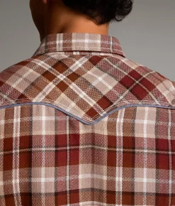 Tops | BKE Plaid Standard Shirt Brown Rust