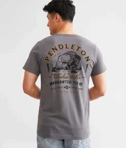 Graphic T-Shirts | Pendleton Plains Bison T-Shirt Asphalt