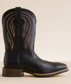 Ariat Plano Leather Cowboy Boot Supple Black Best