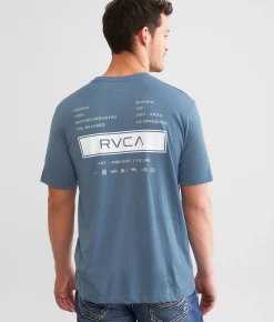 Graphic T-Shirts|Activewear | RVCA Plate Sport T-Shirt Blue Tack