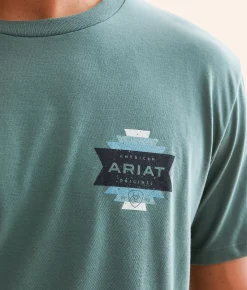 Ariat Playa Playa T-Shirt Silver Pine Sale