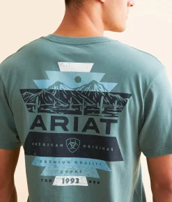 Ariat Playa Playa T-Shirt Silver Pine Sale