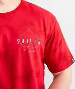 Sullen Players Club T-Shirt Equestrian Red Crystal Wa New