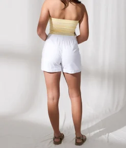 Bottoms | 33 Coastal Pleated Trouser Short White