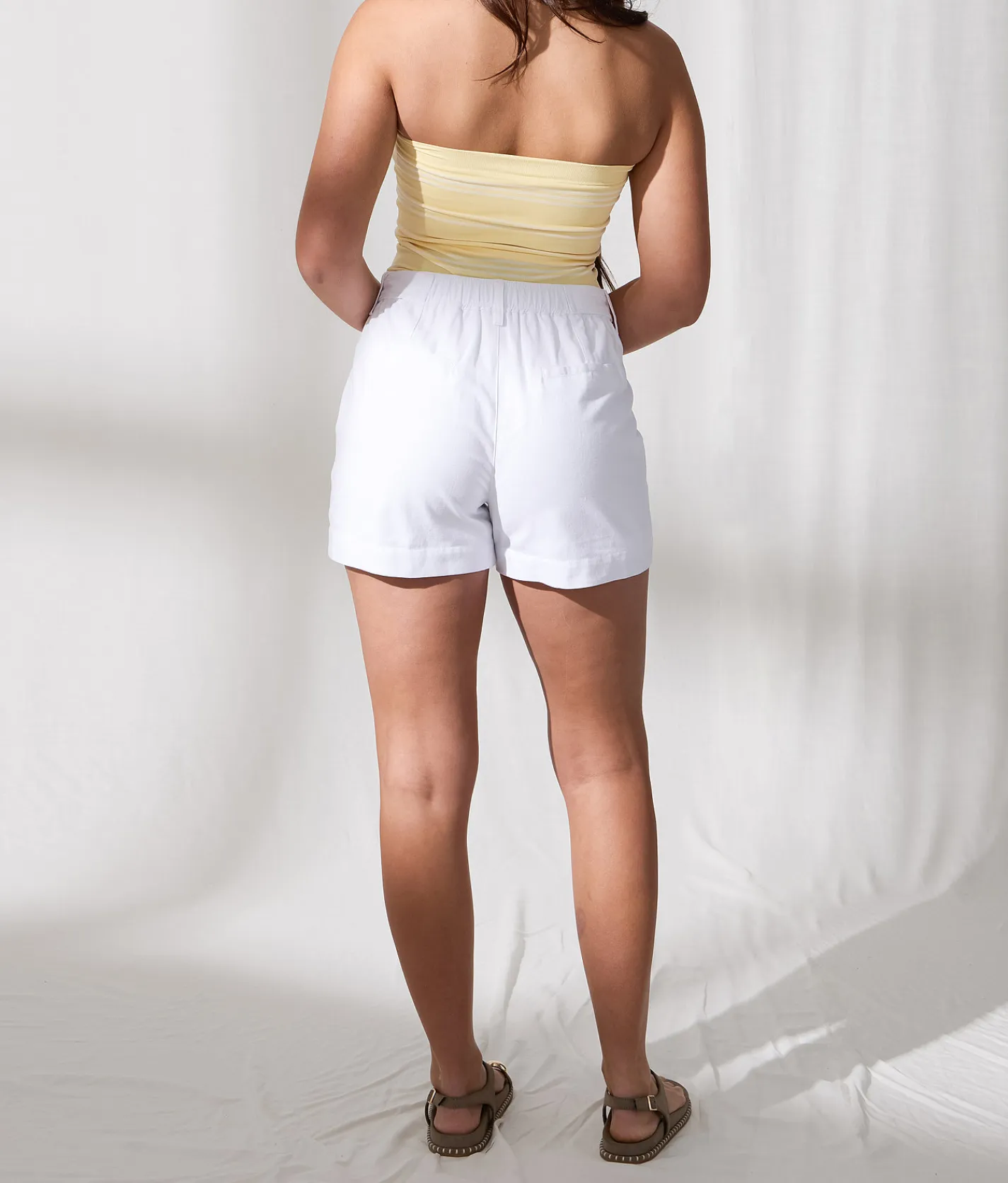 Bottoms | 33 Coastal Pleated Trouser Short White