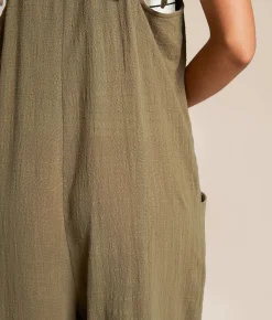 Rompers & Jumpsuits | En Creme Pleated Wide Leg Jumpsuit Spiced Coral
