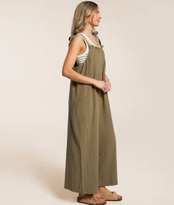 Rompers & Jumpsuits | En Creme Pleated Wide Leg Jumpsuit Spiced Coral