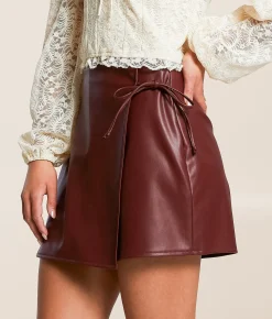 Bottoms | Willow & Root Pleather Skort Andorra