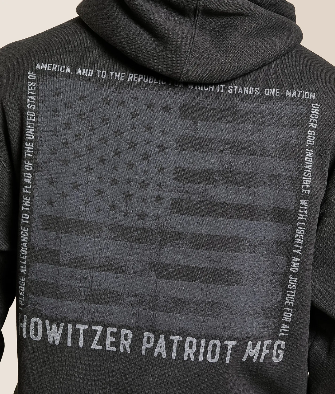 Tops | Howitzer Pledge Hooded Sweatshirt Grey Pinstripe