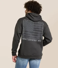 Tops | Howitzer Pledge Hooded Sweatshirt Grey Pinstripe