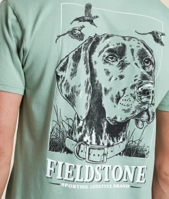 Tops|Graphic T-Shirts | Fieldstone Pointer Monochrome T-Shirt Bay