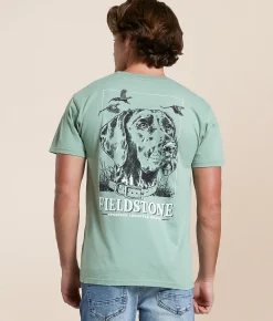 Tops|Graphic T-Shirts | Fieldstone Pointer Monochrome T-Shirt Bay