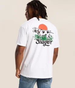 Tops|Graphic T-Shirts | Seager Pointer T-Shirt White