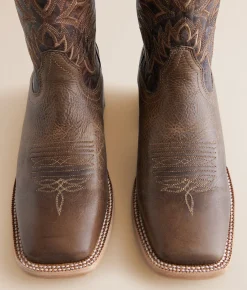 Ariat Point Ryder Leather Cowboy Boot Dry Creek Tan Burnt Brown Online