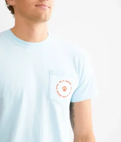 Old Row Poker Dogs 2.0 T-Shirt Chambray Sale