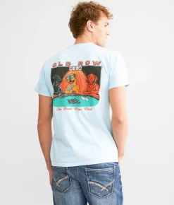 Old Row Poker Dogs 2.0 T-Shirt Chambray Sale