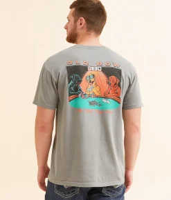 Graphic T-Shirts | Old Row Poker Dogs 2.0 T-Shirt Grey