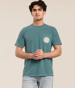 Old Row Poker Dogs 2.0 T-Shirt Emerald Clearance