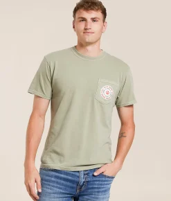 Tops|Graphic T-Shirts | Old Row Poker Dogs 2.0 T-Shirt Khaki