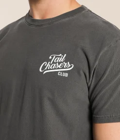 Tail Chasers Club Poker Dogs T-Shirt Pepper Pigment Dye Online