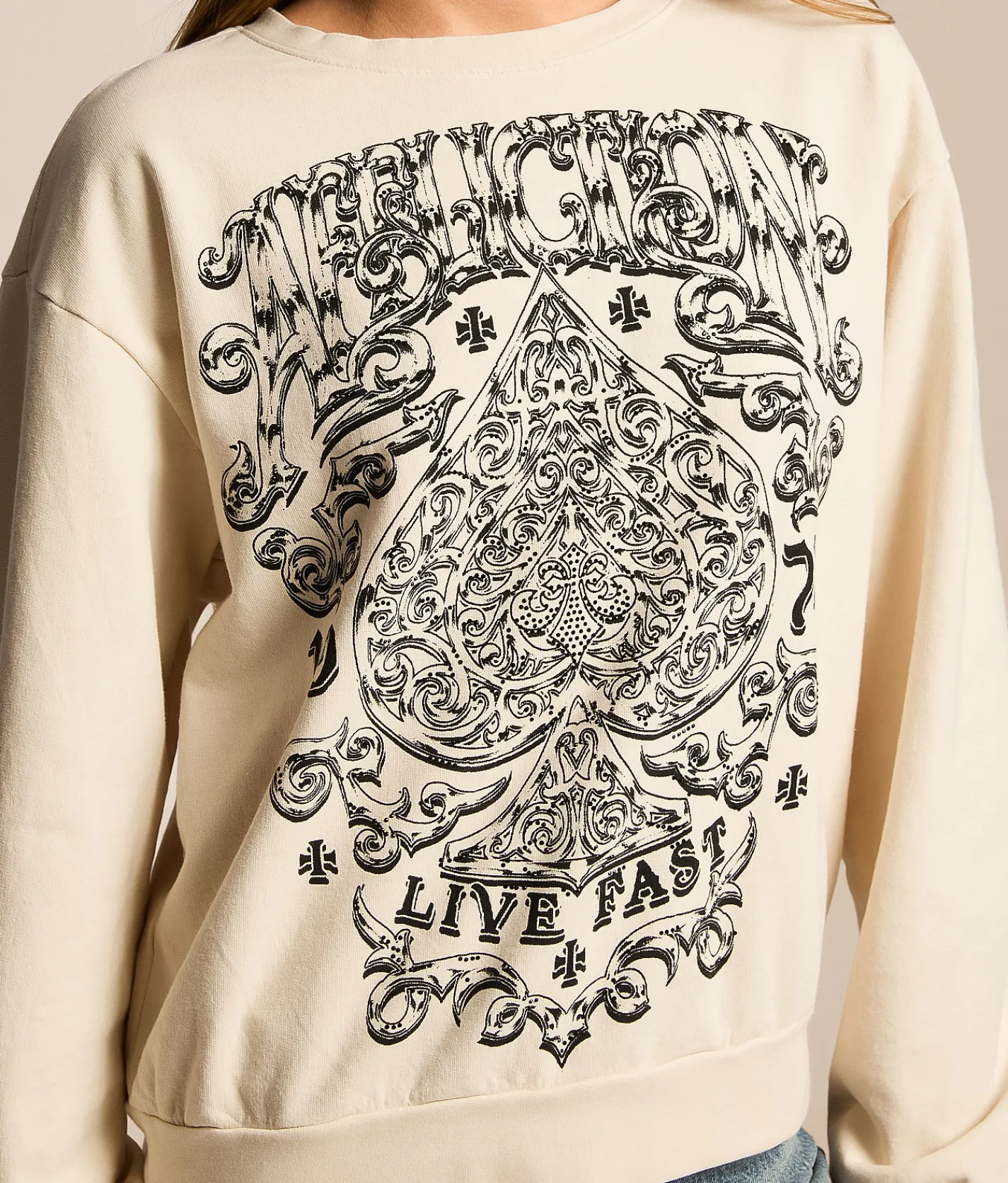 Tops | Affliction Polaris Oversized Pullover Rock
